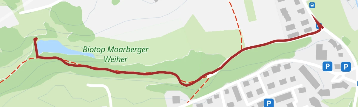 Route map: Art along the way - Moarberger pond
